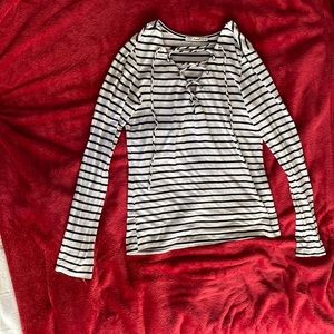 Papaya long sleeve stripped shirt in great condition
